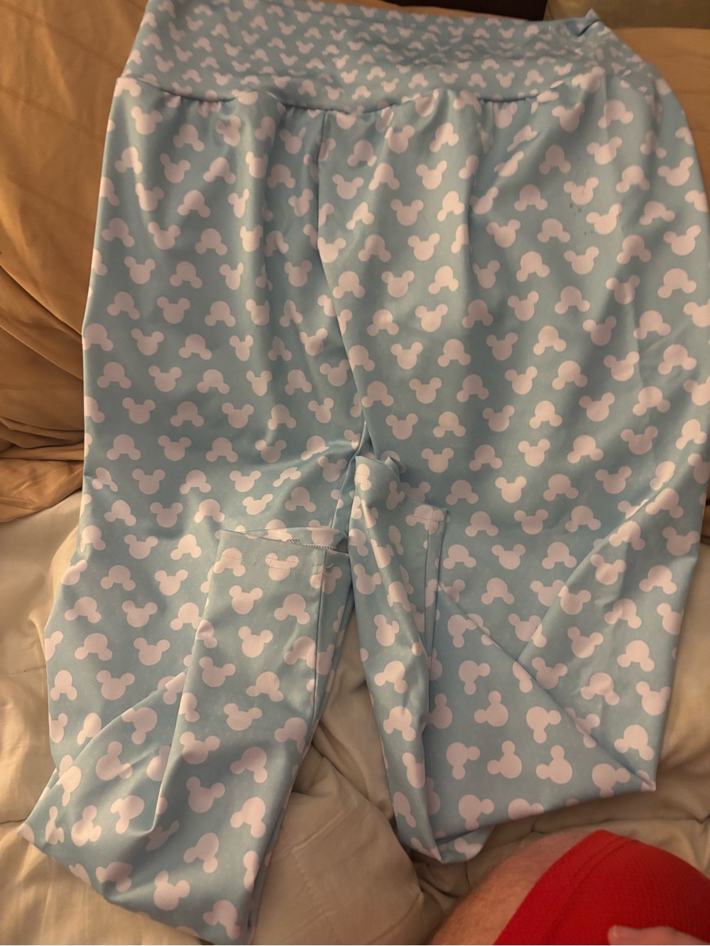 Mickey Mouse light blue 2xl leggings - Picture 1 of 4